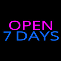 Open 7 Days Neonskylt