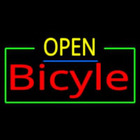 Open Bicycle Neonskylt