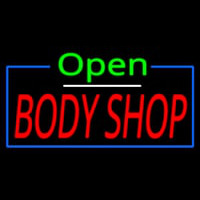 Open Body Shop Neonskylt