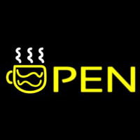 Open Coffee Neonskylt