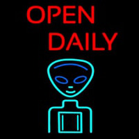Open Daily Neonskylt