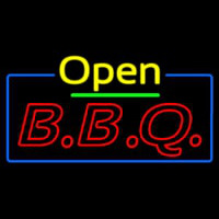 Open Double Stroke Bbq Neonskylt