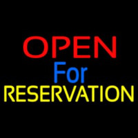 Open For Reservation 1 Neonskylt