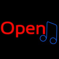 Open Music Neonskylt