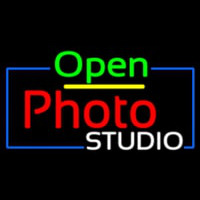 Open Photo Studio Neonskylt