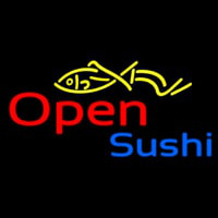 Open Sushi Neonskylt