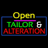 Open Tailor And Alteration Neonskylt