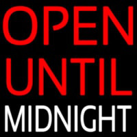 Open Until Midnight Neonskylt