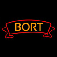Orange Bort Neonskylt