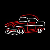 Orange Classic Car Neonskylt