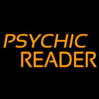 Orange Psychic Reader Neonskylt