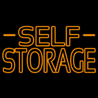 Orange Self Storage Block With Border Neonskylt