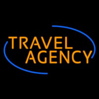Orange Travel Agency Neonskylt