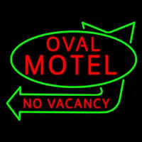 Oval Motel No Vacancy Neonskylt