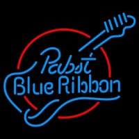 Pabst Blue Ribbon Guitar Neonskylt