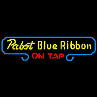 Pabst Blue Ribbon On Tap Beer Sign Neonskylt