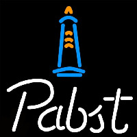 Pabst Light House Beer Sign Neonskylt