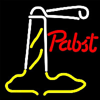 Pabst Red Light House Beer Sign Neonskylt