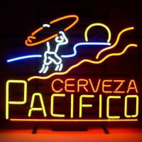 Pacifico Clara Mexican Cerveza Neon Öl Lager Bar Skylt