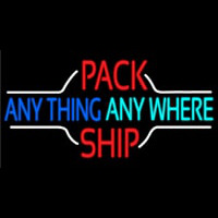 Pack Anything Anywhere Ship Neonskylt