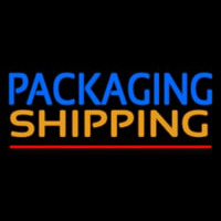 Packaging Shipping Red Line Neonskylt