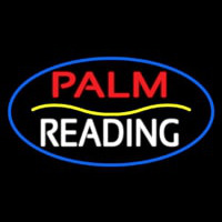 Palm Reading Yellow Line Neonskylt