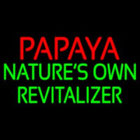 Papaya Natures Own Revitalize Neonskylt