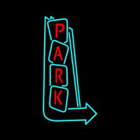 Park Vertical With Arrows Neonskylt