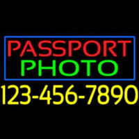 Passport Photo Blue Border With Phone Number Neonskylt