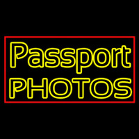 Passport Photos Block Neonskylt
