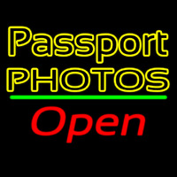 Passport Photos Block With Open 2 Neonskylt