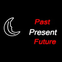 Past Present Future Neonskylt