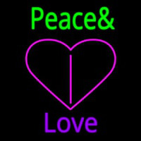 Peace And Love Neonskylt