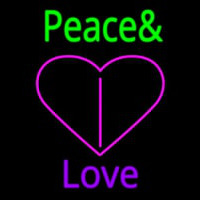 Peace And Love Neonskylt