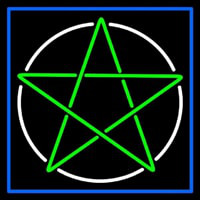 Pentacle With Border Neonskylt