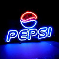 Pepsi Soda Öl Bar Öppet Neonskylt