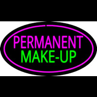 Permanent Make Up Oval Pink Neonskylt
