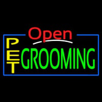 Pet Grooming Open Neonskylt