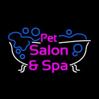 Pet Salon And Spa Logo Neonskylt