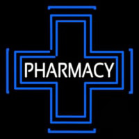 Pharmacy Inside Plus Logo Neonskylt