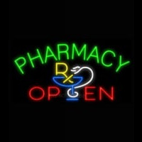 Pharmacy Open Neonskylt
