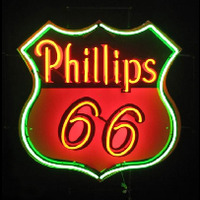 Phillips 66 Gasoline Neonskylt