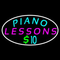 Piano Lessons Dollar Neonskylt