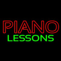 Piano Lessons Neonskylt