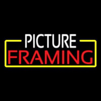Picture Framing With Border Logo Neonskylt