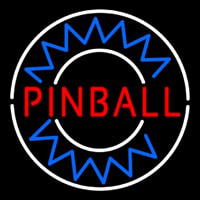 Pinball Here Neonskylt