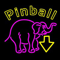 Pinball With Arrow 1 Neonskylt