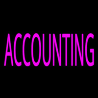 Pink Accounting Neonskylt
