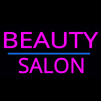 Pink Beauty Salon Blue Line Neonskylt