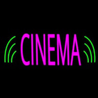 Pink Cinema Block Neonskylt